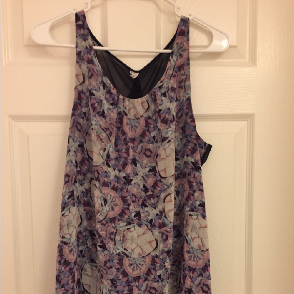 Adorable Long Sheer Sleeveless Top